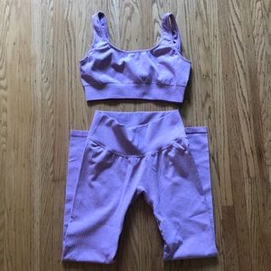 NWOT workout top and leggings